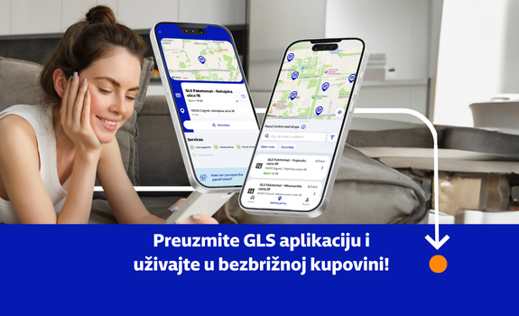 Women looking at GLS app enjoying stress free shopping